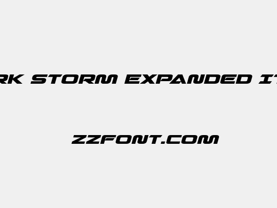 Quark Storm Expanded Italic