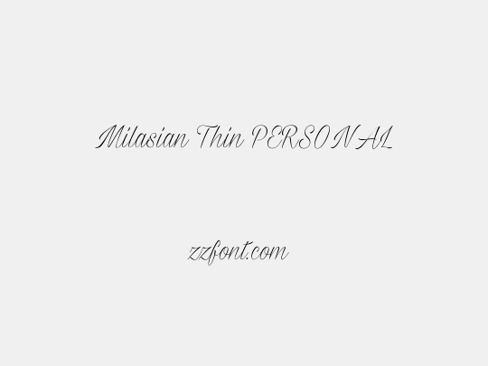 Milasian Thin PERSONAL