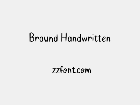 Braund Handwritten