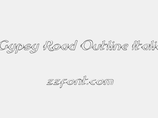 Gypsy Road Outline Italic