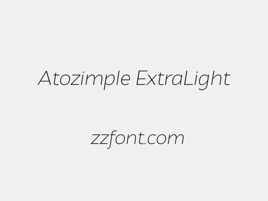Atozimple ExtraLight