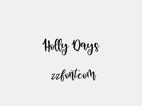 Holly Days