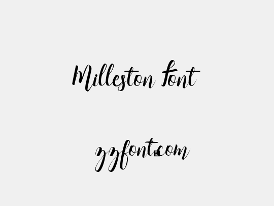 Milleston Font
