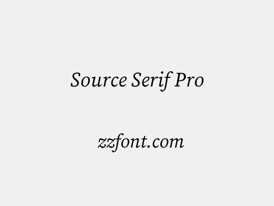 Source Serif Pro