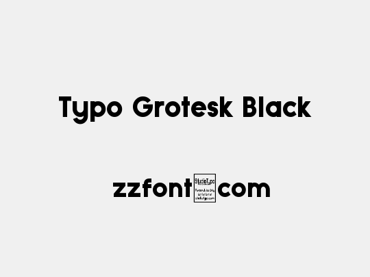 Typo Grotesk Black