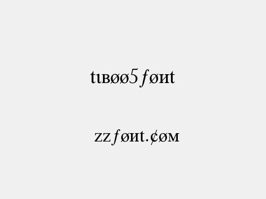 tiboo5font