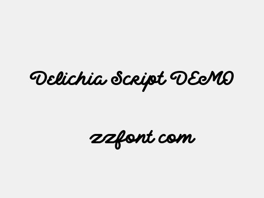 Delichia Script DEMO