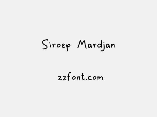 Siroep Mardjan