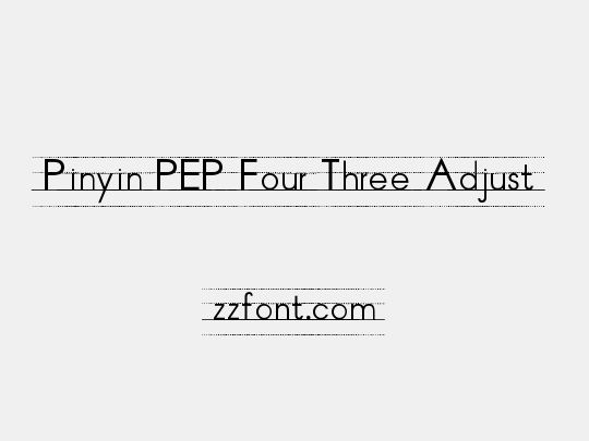 Pinyin PEP Four Three Adjust