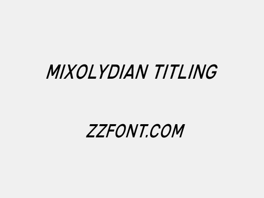 Mixolydian Titling