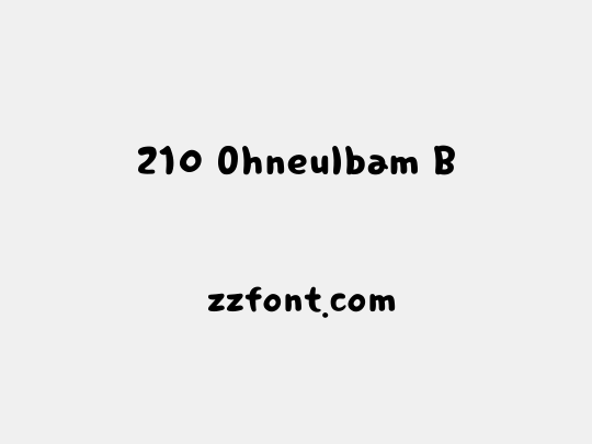 210 Ohneulbam B