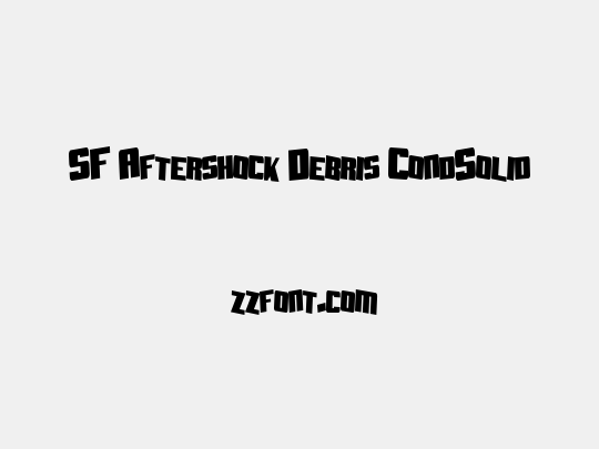 SF Aftershock Debris CondSolid