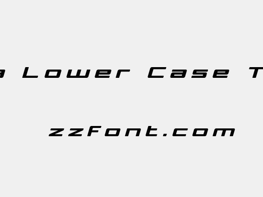Phoenicia Lower Case Ttitle Italic