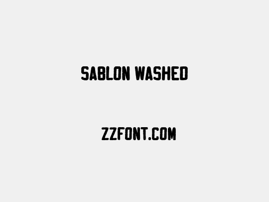 Sablon Washed