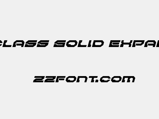 Pulsar Class Solid Expanded Italic