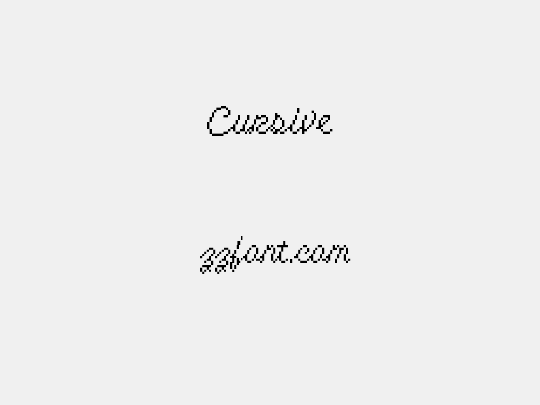 Cursive