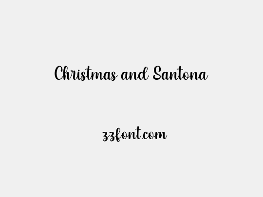 Christmas and Santona