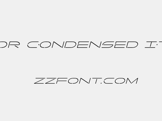 Factor Condensed Italic