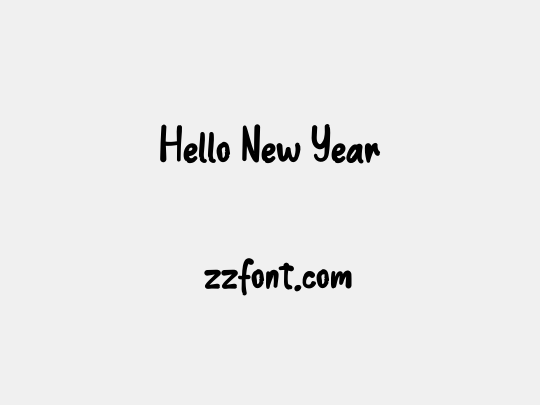 Hello New Year
