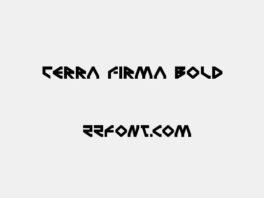 Terra Firma Bold