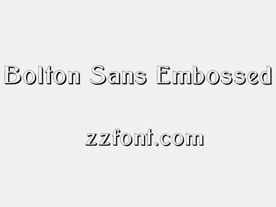 Bolton Sans Embossed