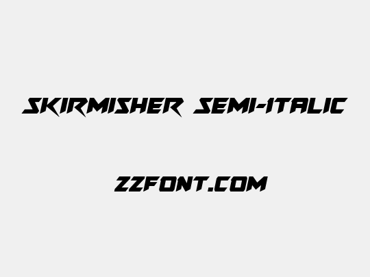 Skirmisher Semi-Italic