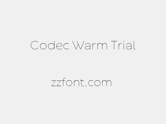 Codec Warm Trial