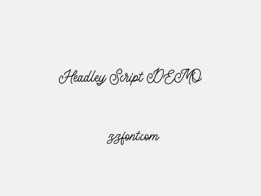 Headley Script DEMO