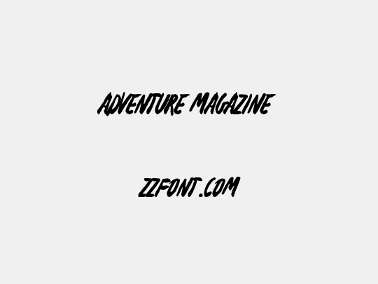 Adventure Magazine
