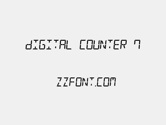 Digital Counter 7
