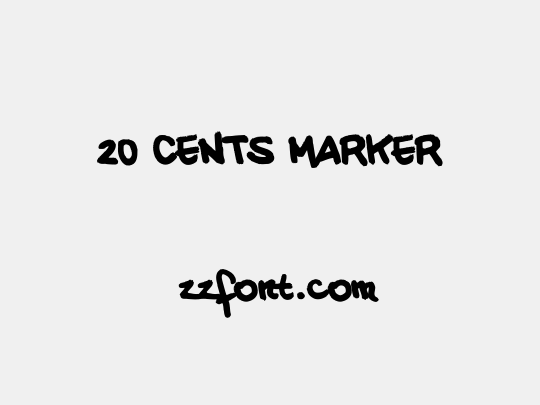 20 CENTS MARKER