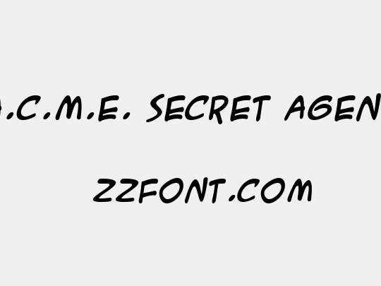 A.C.M.E. Secret Agent