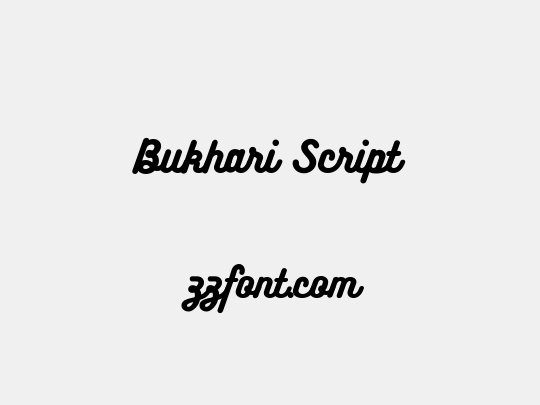 Bukhari Script