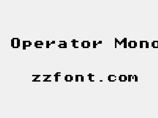 Pixel Operator Mono HB 8