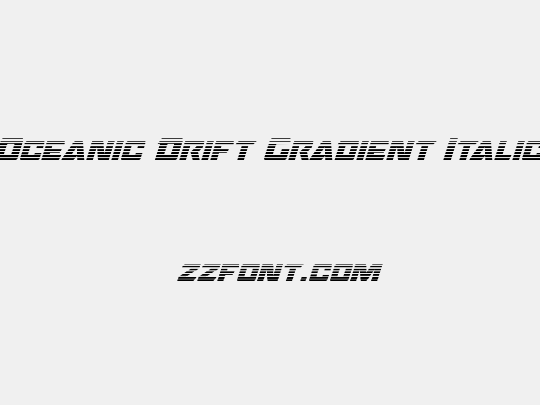 Oceanic Drift Gradient Italic