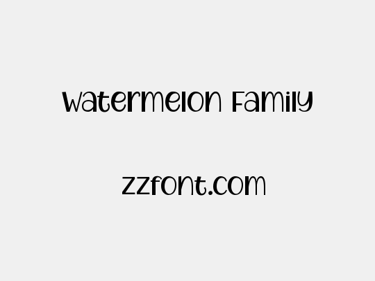 Watermelon Family