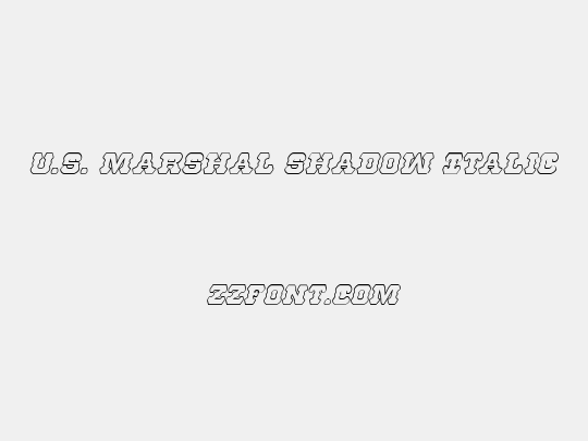 U.S. Marshal Shadow Italic