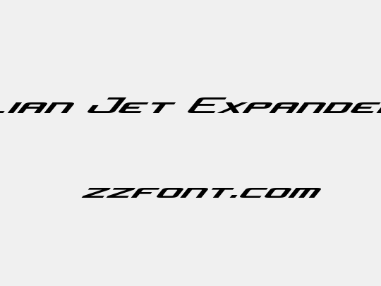 Concielian Jet Expanded Italic