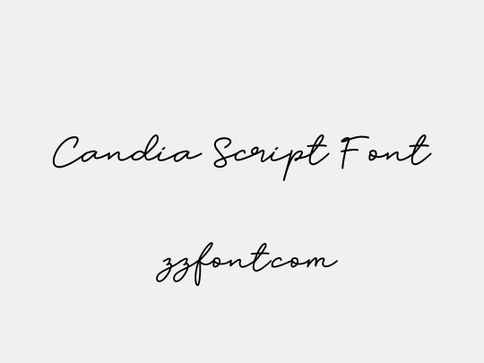Candia Script Font