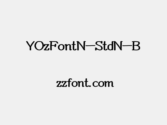 YOzFontN-StdN-B