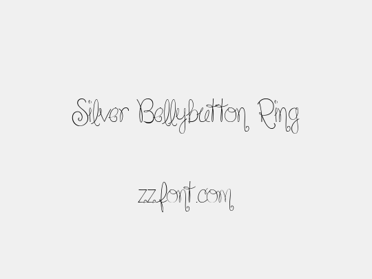 Silver Bellybutton Ring
