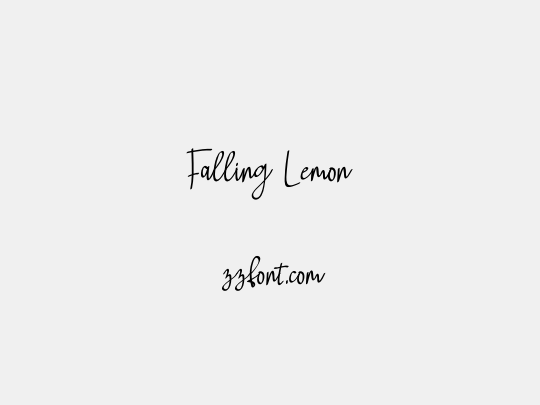 Falling Lemon