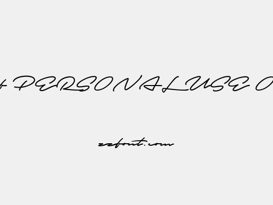 Autograf PERSONAL USE ONLY