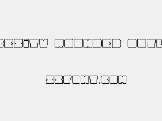 Cubesity Rounded Outline