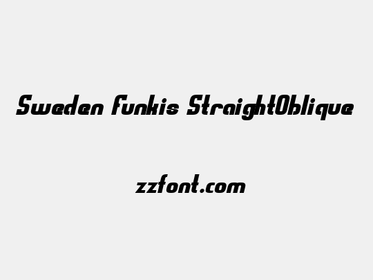 Sweden Funkis StraightOblique