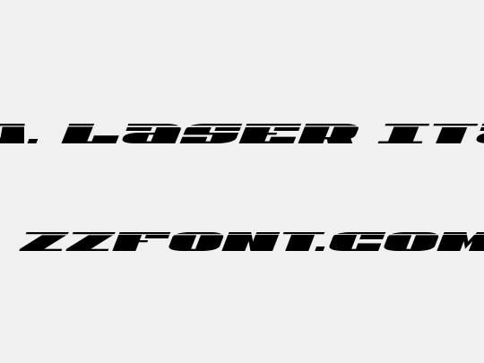 U.S.A. Laser Italic