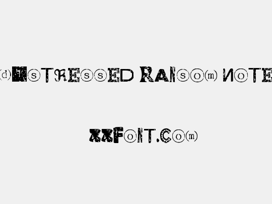 Distressed Ransom Note