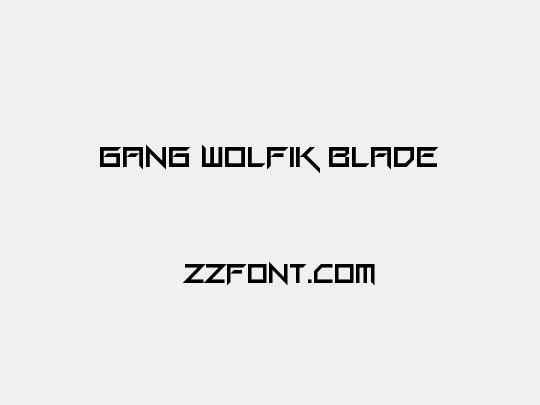 Gang Wolfik Blade