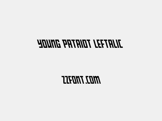 Young Patriot Leftalic