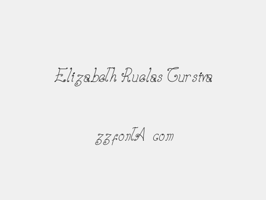 Elizabeth Ruelas Cursiva